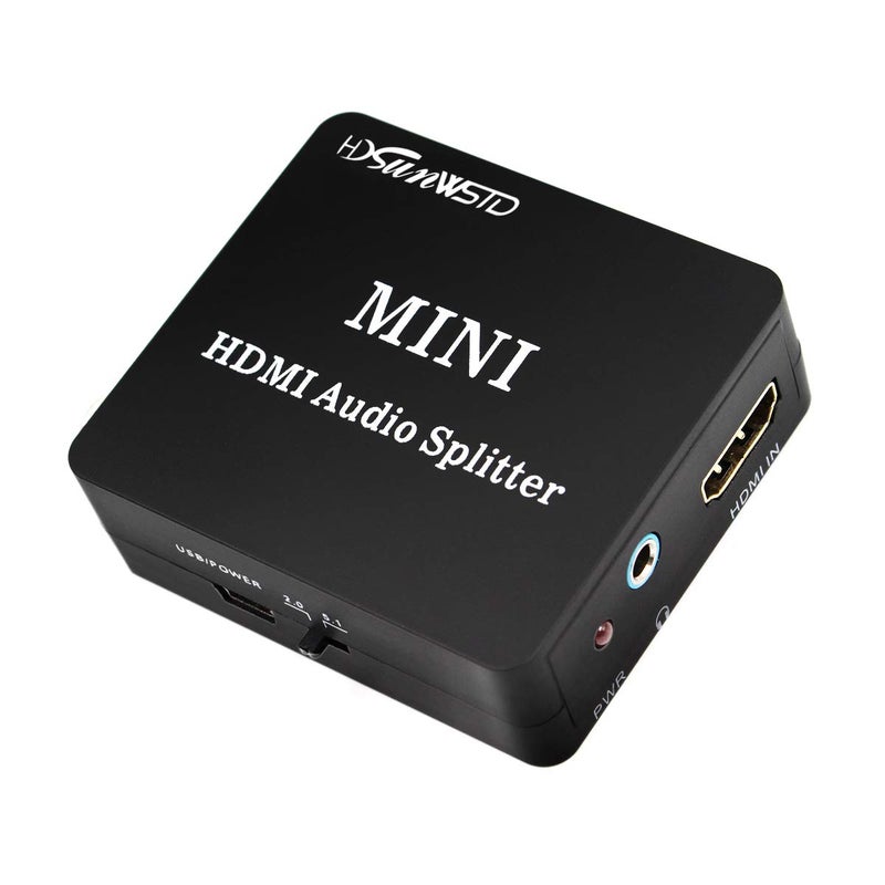 HDSUNWSTD Audio Splitter Adapter HDMI to HDMI and Optical TOSLINK SPDIF +3.5mm Audio Analog Audio Converter - Image 2